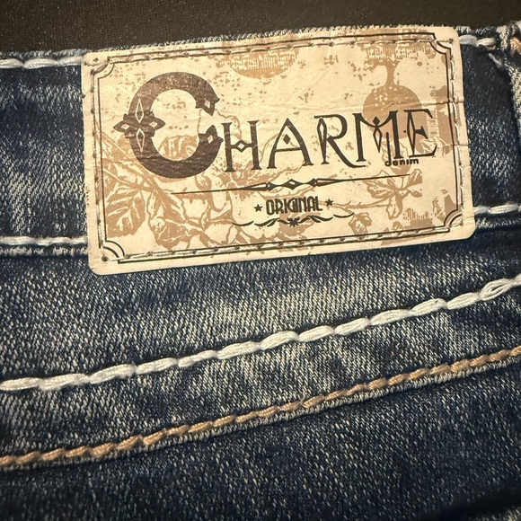 Charme Blue Boot Cut Jeans with Vintage Wash size 27 - Picture 4 of 9